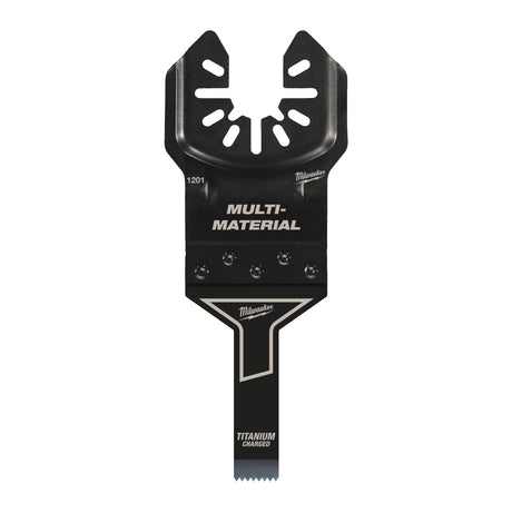 Milwaukee 48851201 Pânză bi-metal cu acoperire îmbunătățită cu titan, cu lățime de tăiere îngustă și subțire de 10 mm pentru a tăia în zone greu accesibile, concepute pentru tăierea metalelor moi, șuruburilor, cuielor, pvc și gips carton.