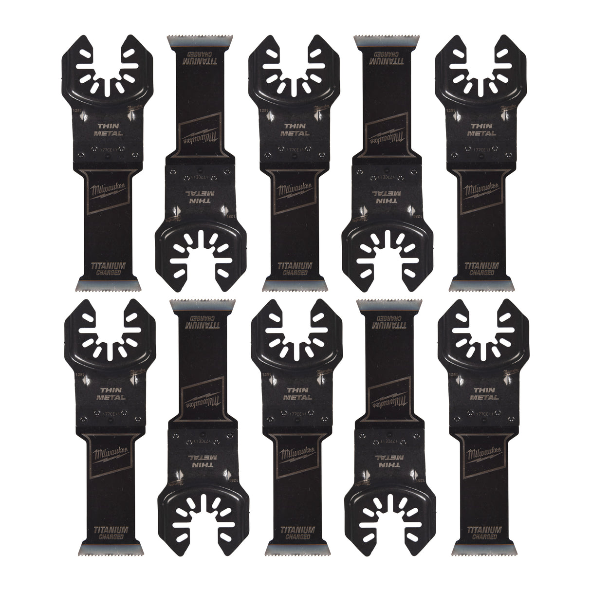 Milwaukee 48851259 Pânze bi-metalice cu acoperire îmbunătățită cu titan, cu lățime de tăiere mai îngustă și corp mai lung, concepute pentru tăierea metalelor moi, șuruburilor, cuielor, pvc și gips carton.