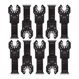 Milwaukee 48851259 Pânze bi-metalice cu acoperire îmbunătățită cu titan, cu lățime de tăiere mai îngustă și corp mai lung, concepute pentru tăierea metalelor moi, șuruburilor, cuielor, pvc și gips carton.