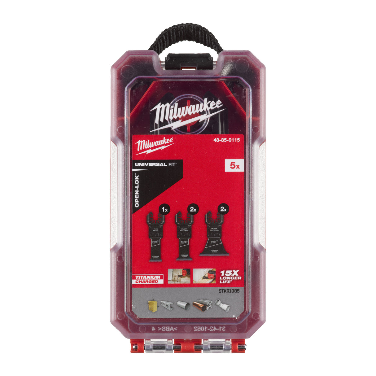 Milwaukee 48859115 Set 5 pânze multi material & metal:1 x 48851251, 2 x 48851231, 2 x 48851241