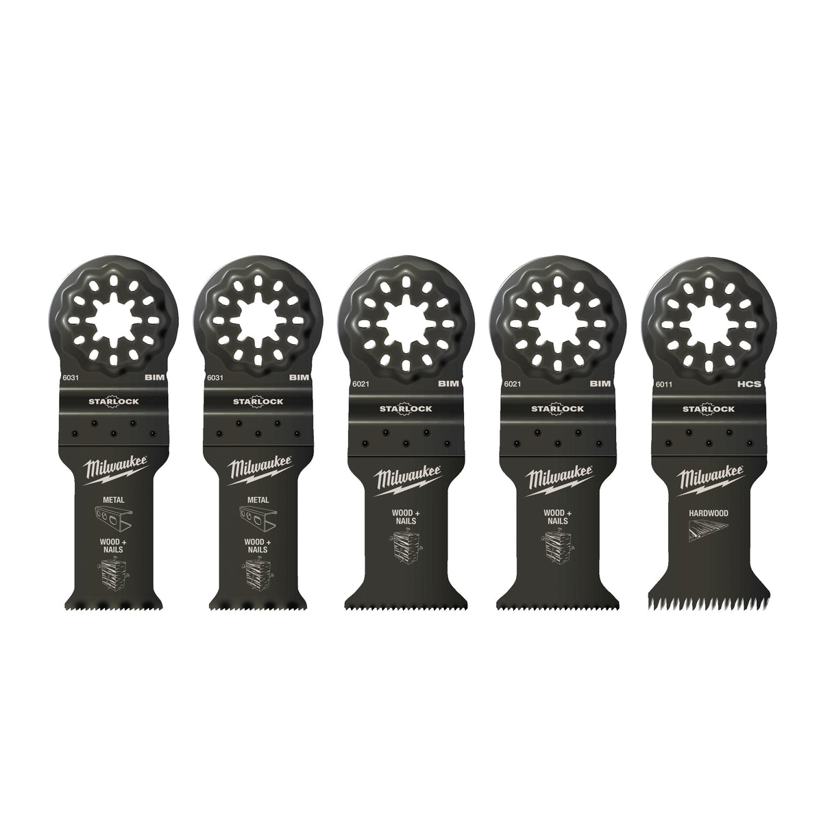 Milwaukee Set pânze multifunctional lemn/metal, 5 bucăți 48906115