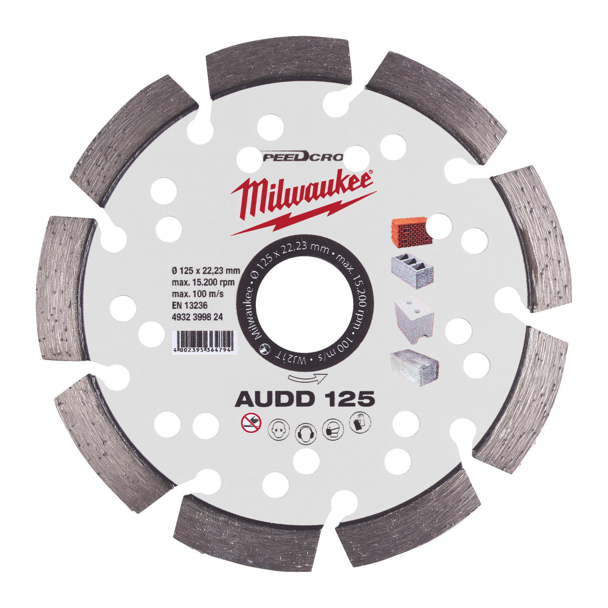 Milwaukee Disc diamantat audd 125 mm 4932399824
