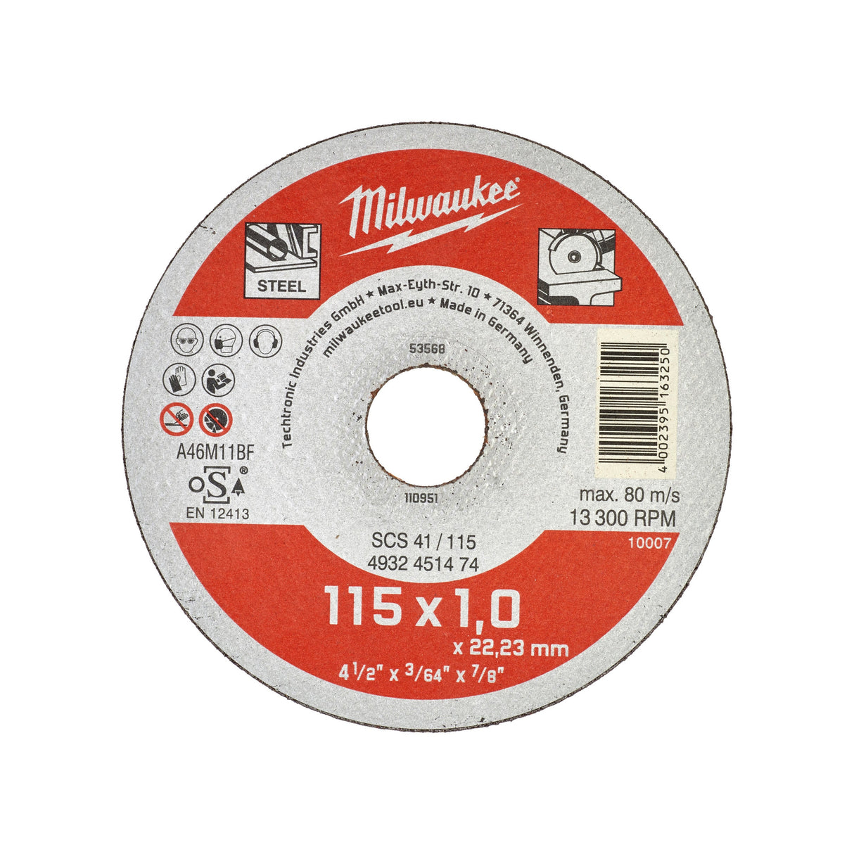 Discuri debitare metal - seria contractanți Milwaukee