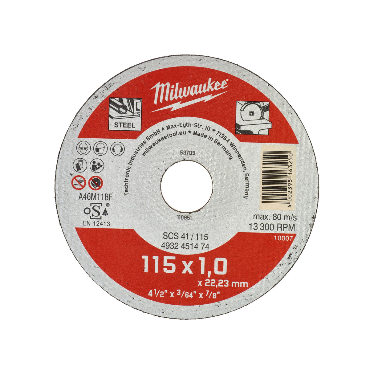 Discuri debitare metal - seria contractanți Milwaukee