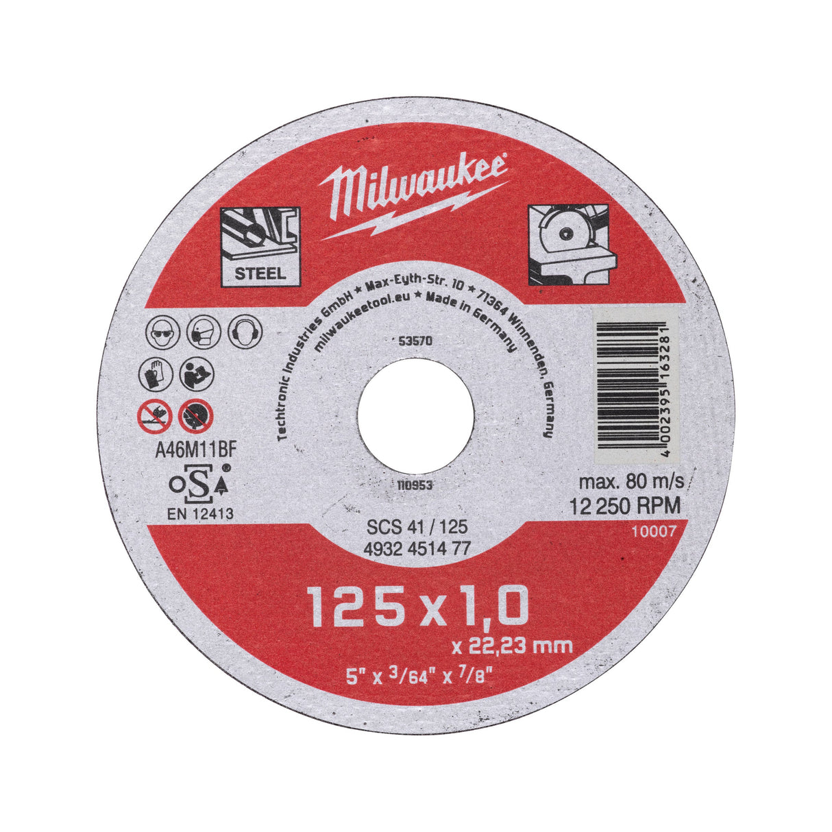 Discuri debitare metal - seria contractanți Milwaukee