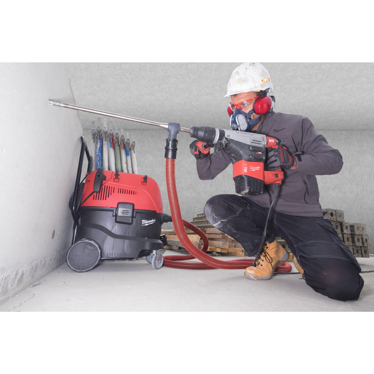 Burghie fără praf SDS-Max - 4 tăișuri - Design dintr-o bucată Milwaukee