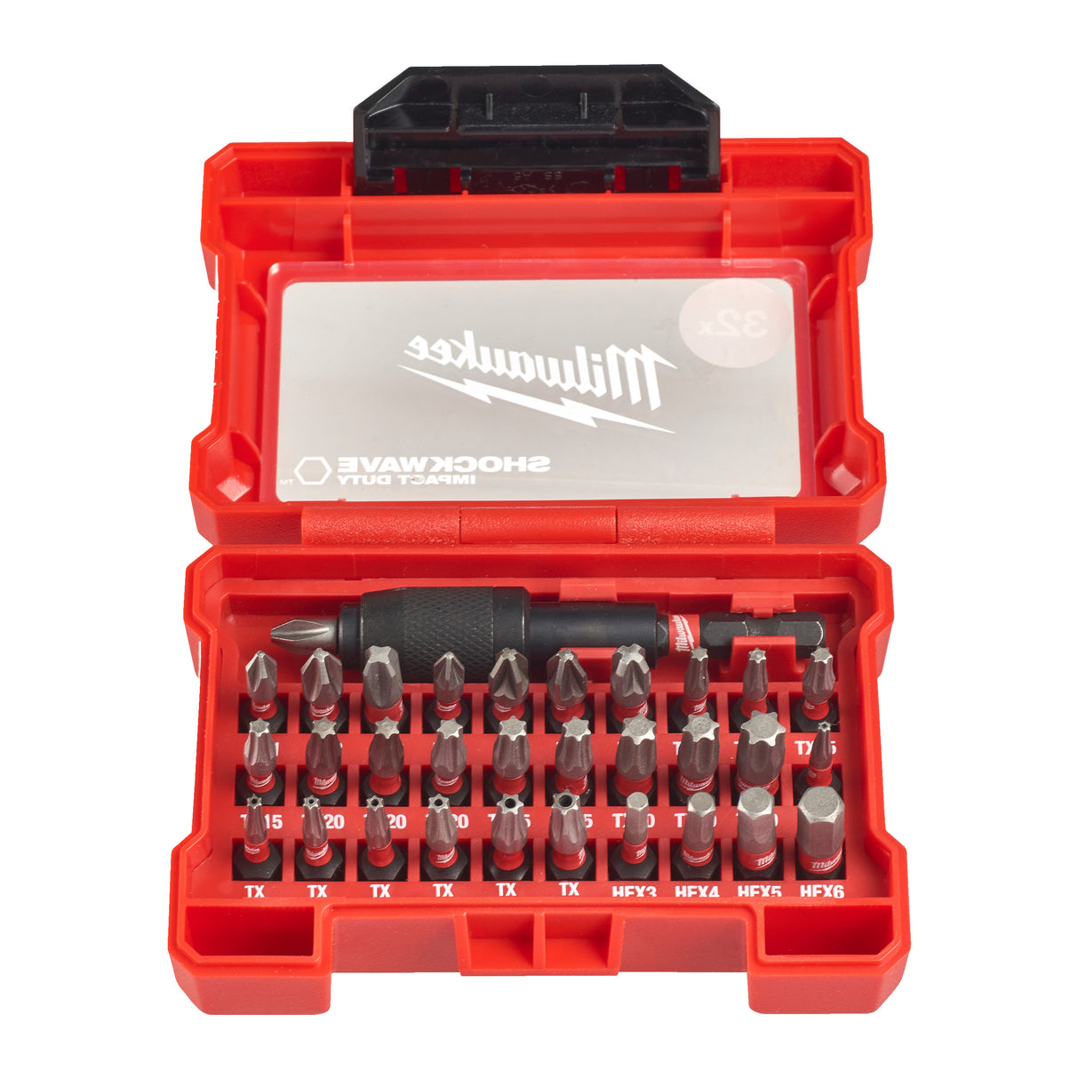 Milwaukee Set de biți SHOCKWAVE în casetă - 32 bucăți 4932464240