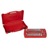 Milwaukee Trusă de chei tubulare cu clichet 1/4'', 50 bucăți - metric și imperial 4932464944