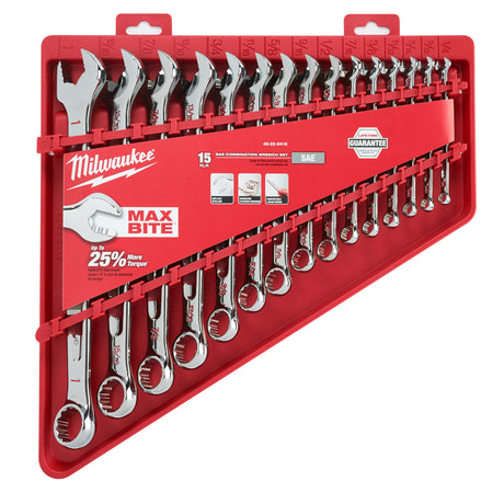 Milwaukee Set chei combinate, sistem imperial - 15 bucăți 4932464996