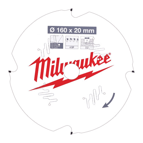 Milwaukee Csb p fc 160x20x2.2x4d 4932471293
