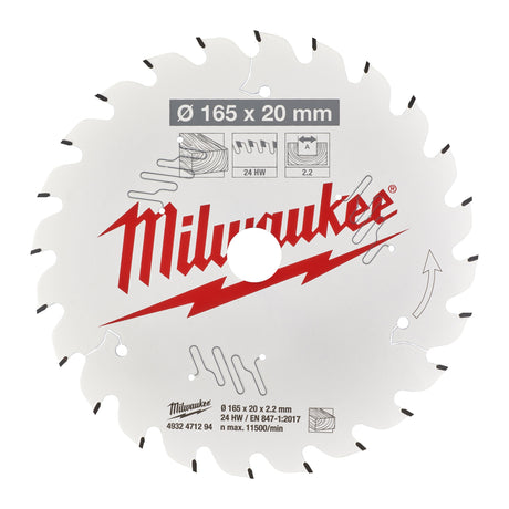 Milwaukee Csb p w 165x20x2.2x24atb 4932471294