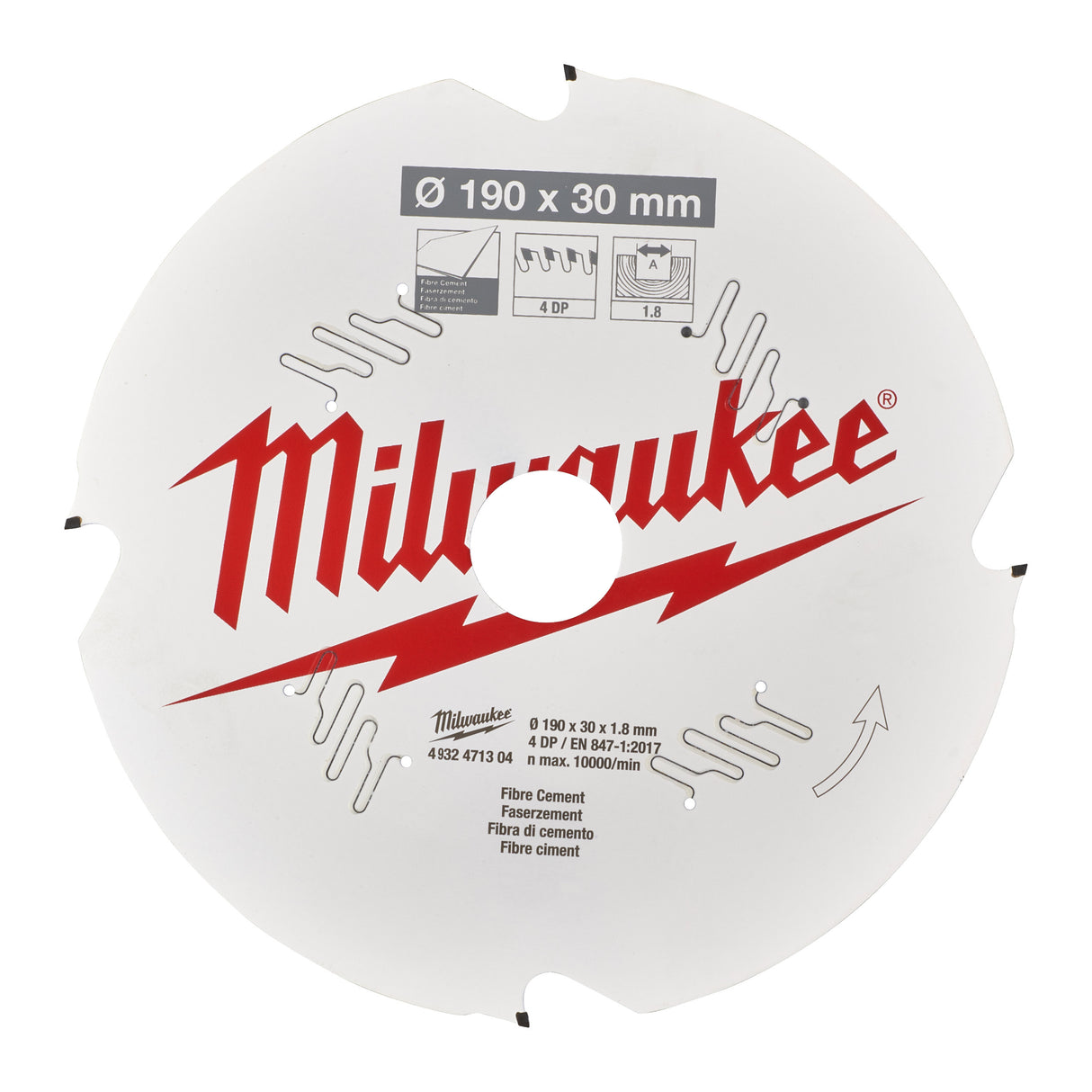 Milwaukee Csb p fc 190x30x1.8x4d 4932471304