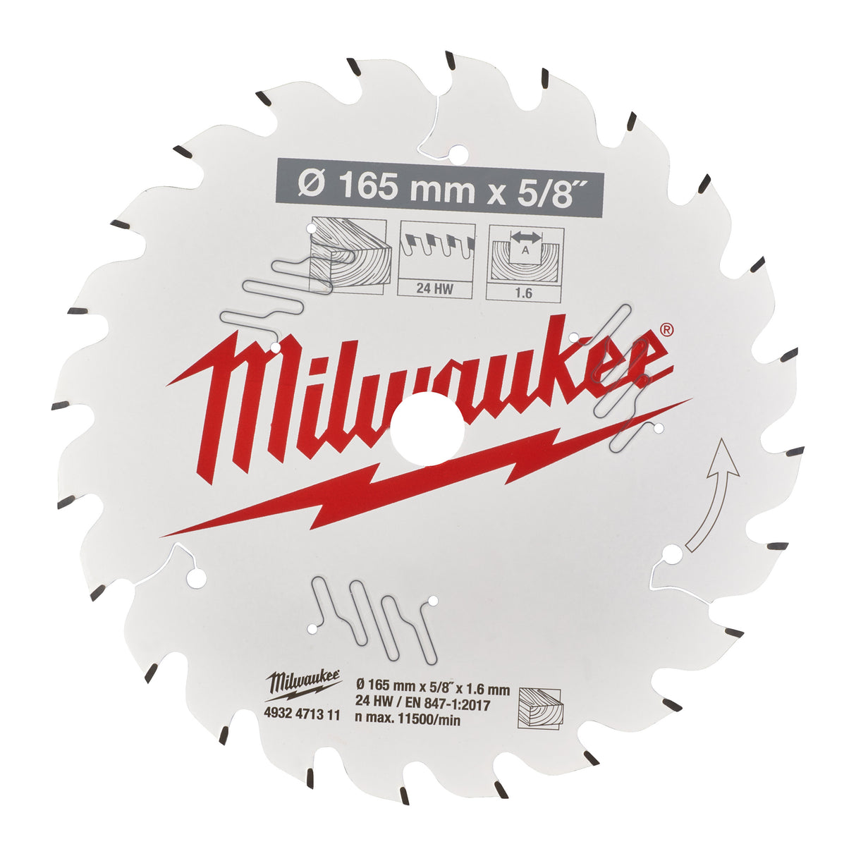 Milwaukee Csb p w 165x15.87x1.6x24atb 4932471311