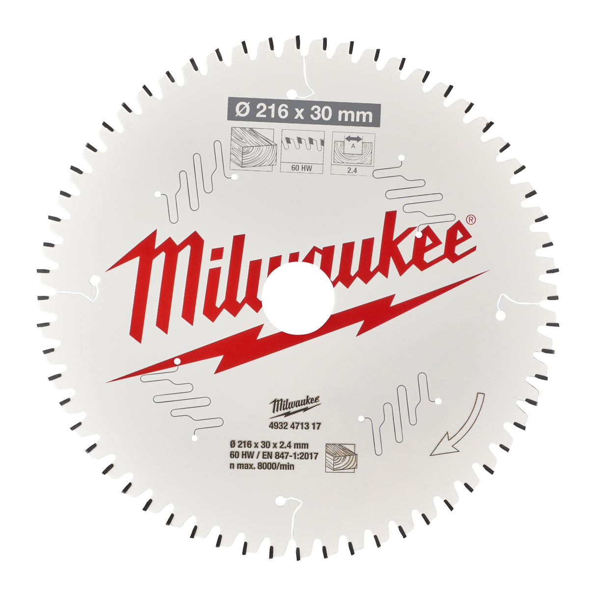 Milwaukee Csb ms w 216x30x2.4x60atb neg. 4932471317