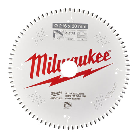 Milwaukee Csb ms alu216x30x2.4x80tf neg. 4932471319