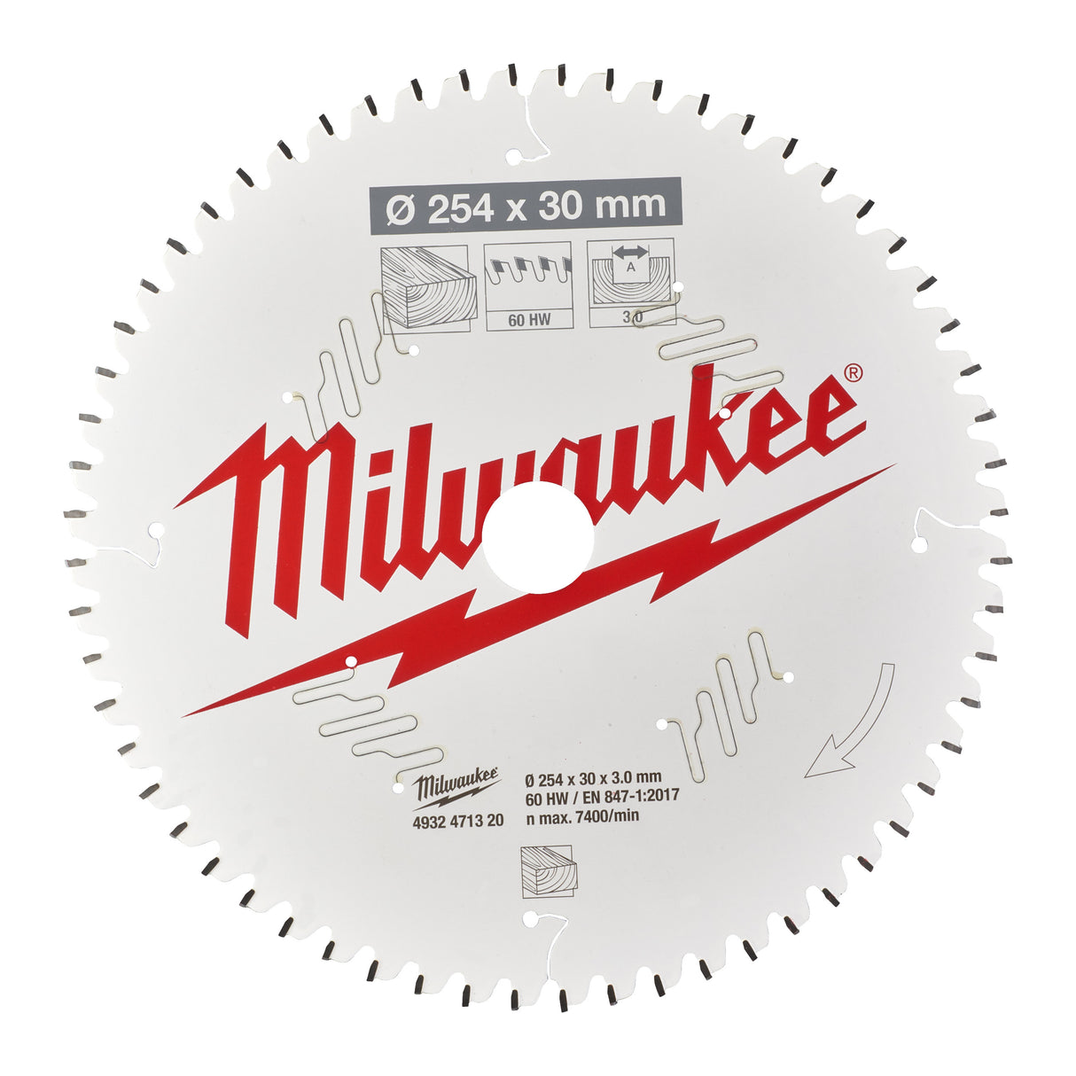Milwaukee Csb ms w 254x30x3.0x60atb neg. 4932471320