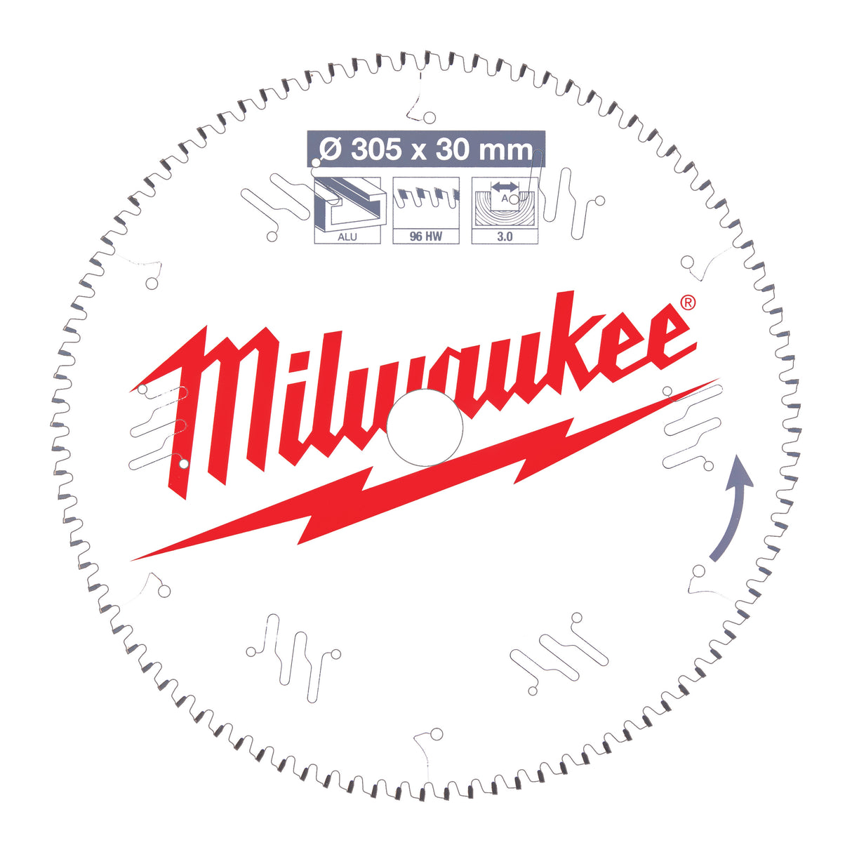 Milwaukee Csb ms alu305x30x3.0x96tf neg. 4932471323