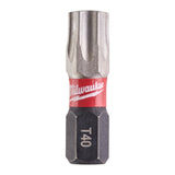 Biți TX BO pentru șurubelnițe SHOCKWAVE™ Impact Duty Milwaukee