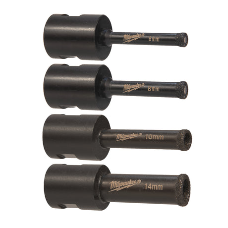 Milwaukee M14 set 4 bucăți burghie diamantate 4932471863