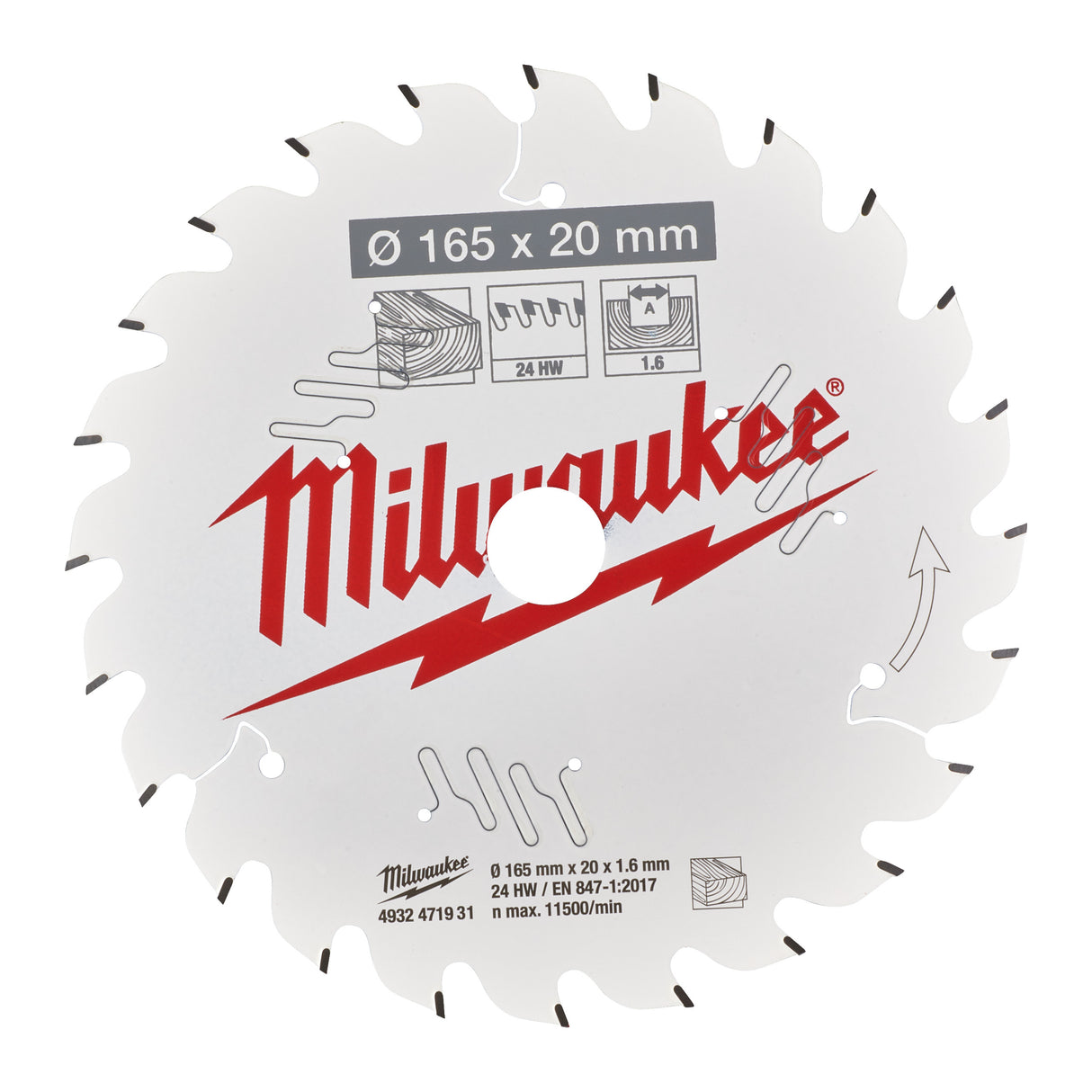 Milwaukee Csb p w 165x20x1.6x24atb 4932471931