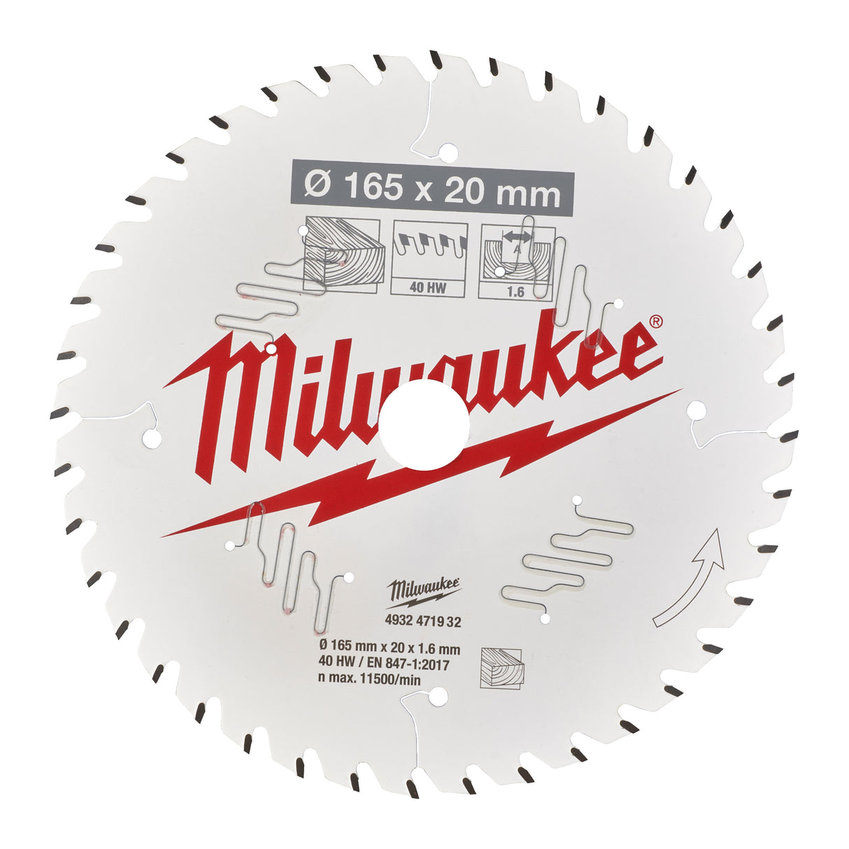 Milwaukee Csb p w 165x20x1.6x40atb 4932471932