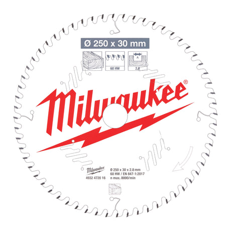 Milwaukee Csb ms w 250x30x2.8x60atb 4932472016