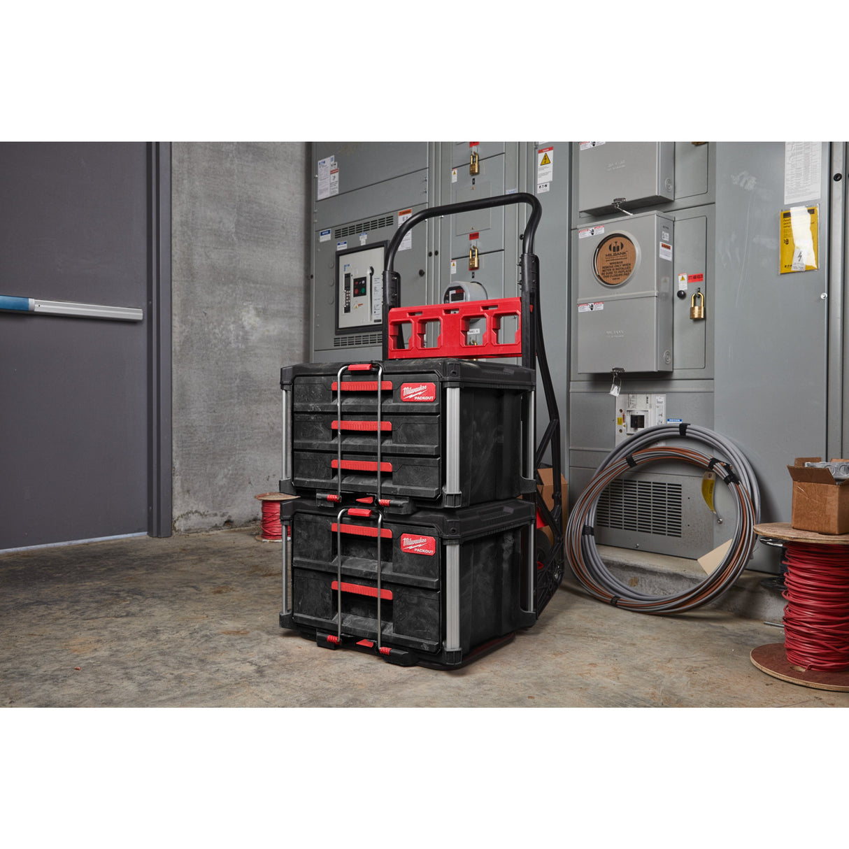 Cutii PACKOUT™ cu sertare Milwaukee