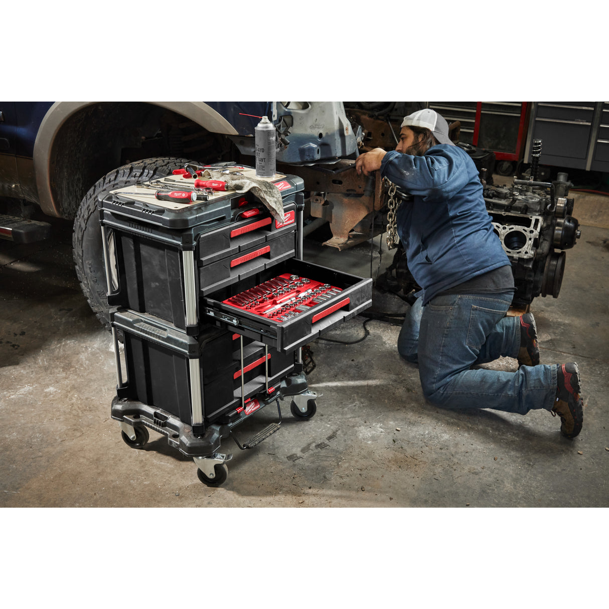 Milwaukee PACKOUT™ box, 2 sertare 4932472129