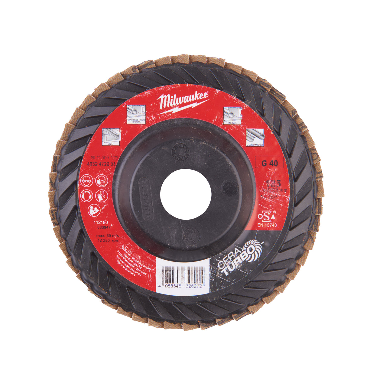 Milwaukee Disc lamelar frontal slc50/125gr40 4932472231