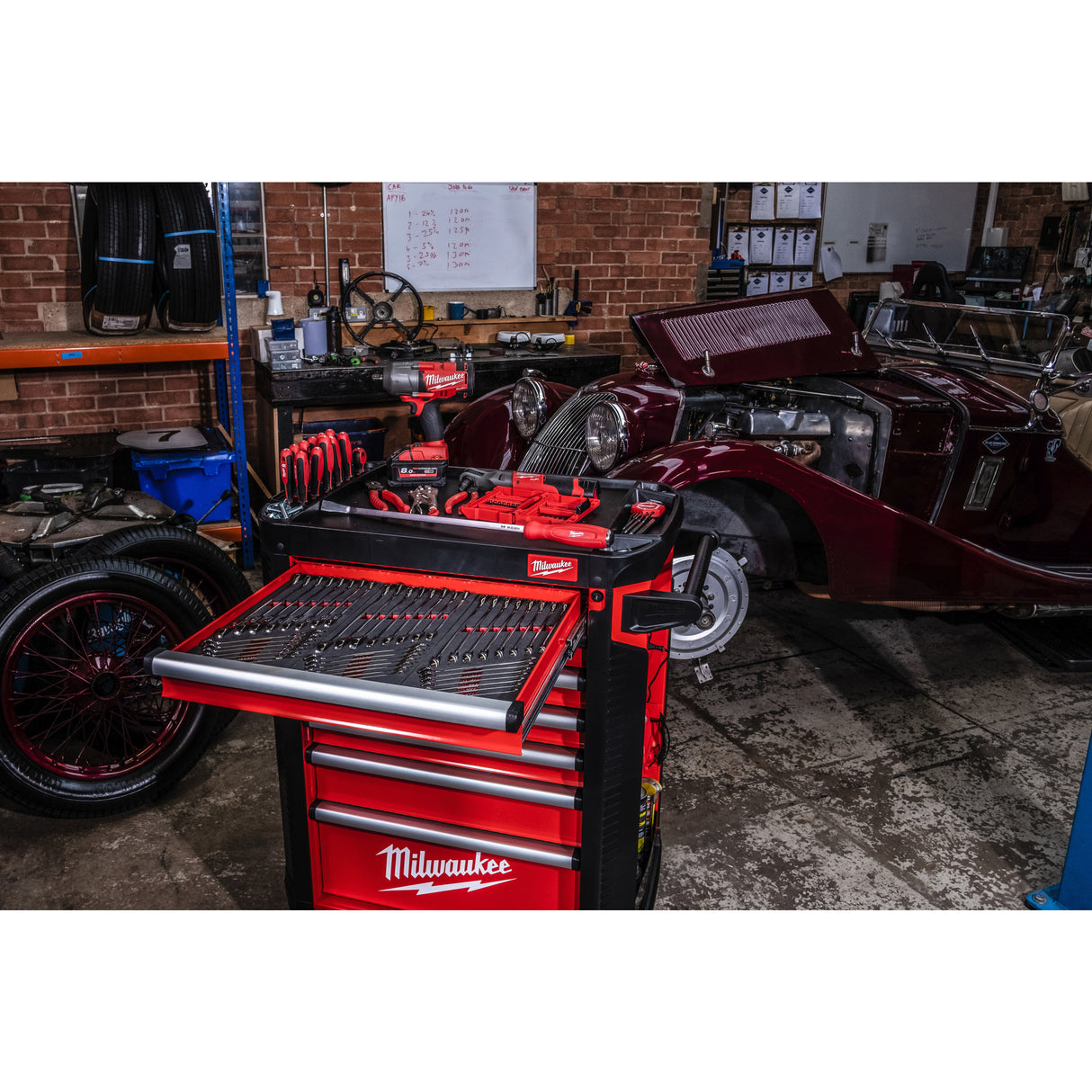 Milwaukee Dulap de scule mobil, cu 7 sertare, metalic, 78 cm 4932478849