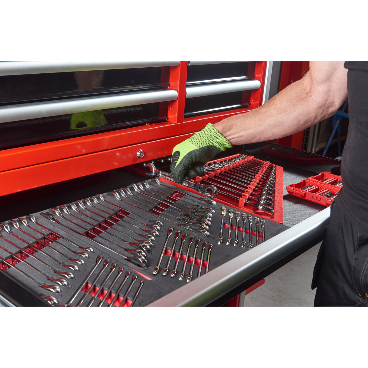 Milwaukee Dulap de scule mobil, cu 10 sertare, metalic, 117 cm 4932478852