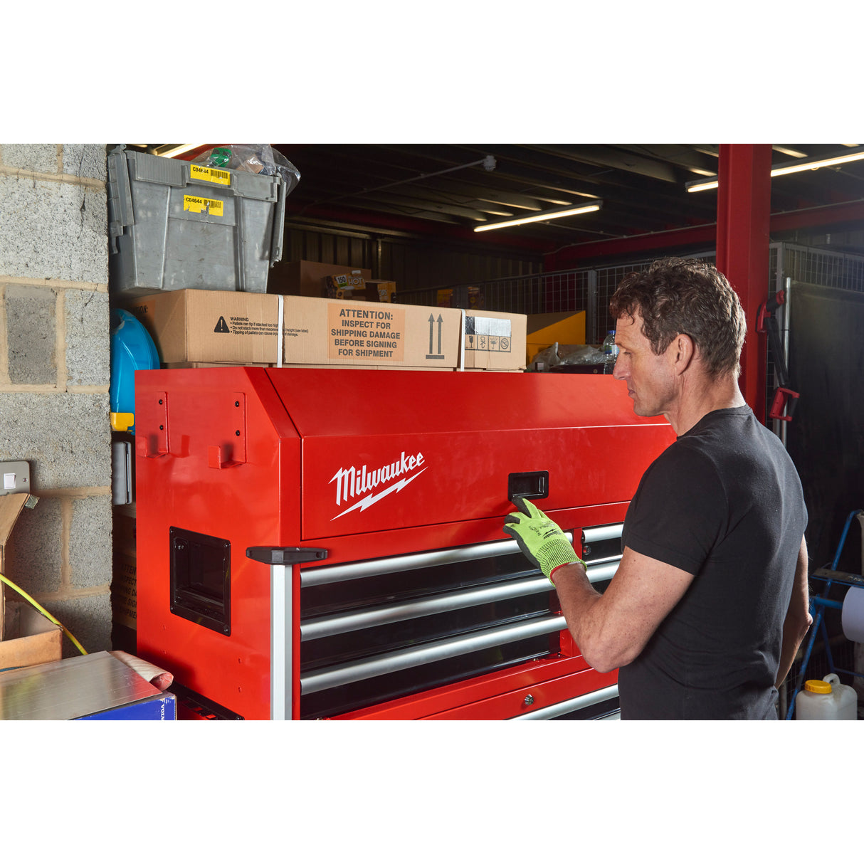 Milwaukee Dulap de scule mobil, cu 10 sertare, metalic, 117 cm 4932478852