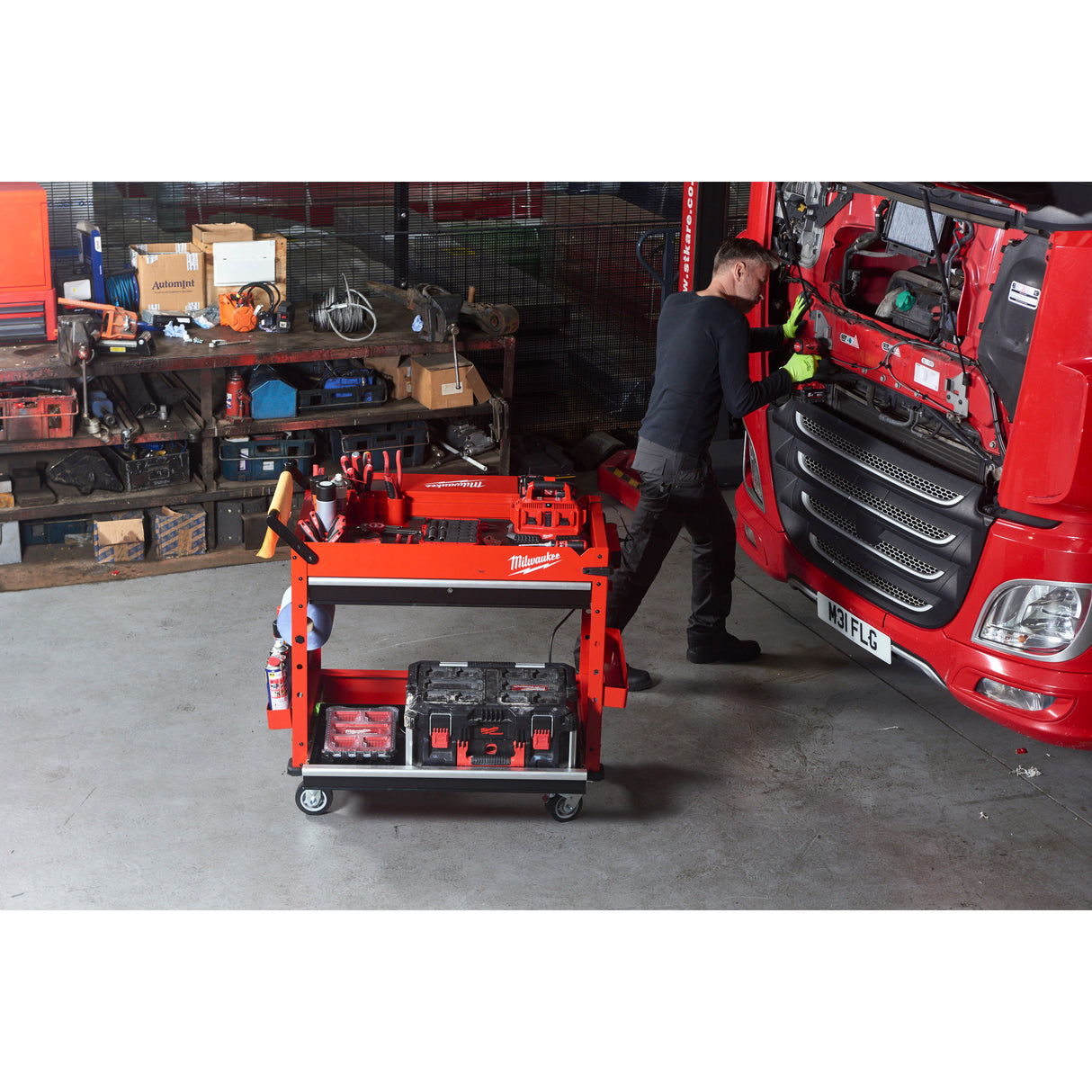 Milwaukee Cărucior mobil de scule, metalic 102 cm 4932478856