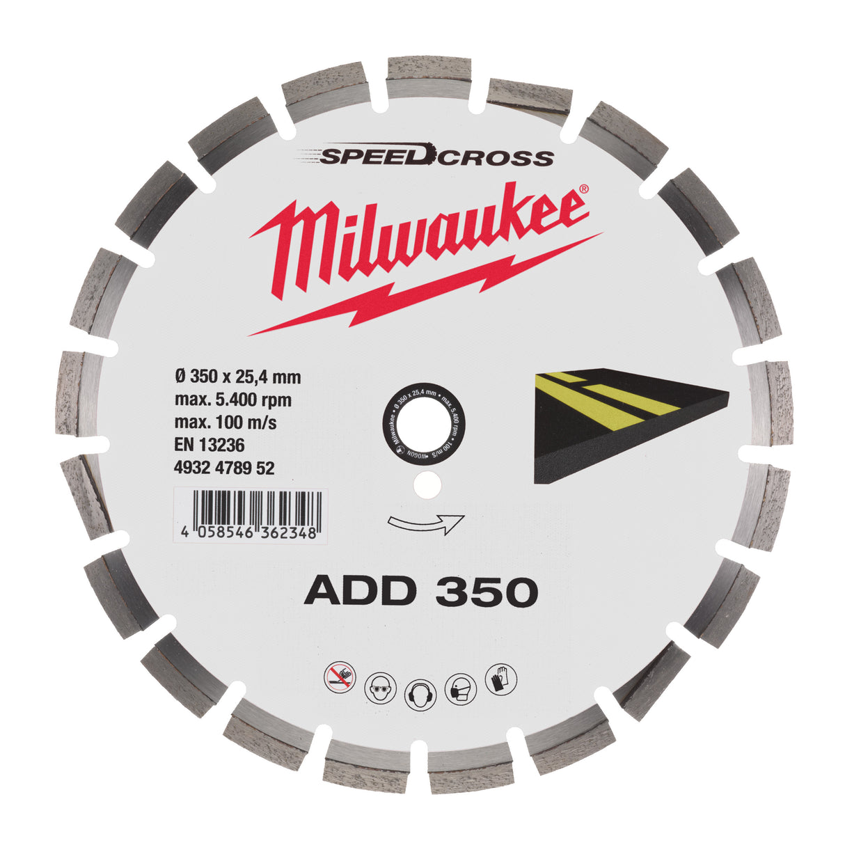Milwaukee Disc diamantat add 350x25.4 4932478952