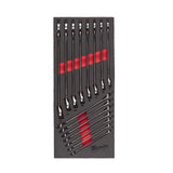 Milwaukee Set de chei combinate cu clichet max bite în inserție de spumă, 15 bucăți 4932479827
