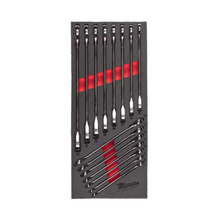 Set inserție spumă chei combinate cu clichet MAX BITE™ Milwaukee
