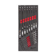 Milwaukee Set de chei combinate max bite cu cap pivotant în inserție de spumă, 15 bucăți 4932479829