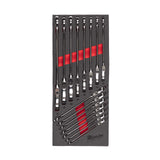 Milwaukee Set de chei combinate max bite cu cap pivotant în inserție de spumă, 15 bucăți 4932479829