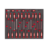 Milwaukee Set de 23 de șurubelnițe în inserție de spumă 4932479830
