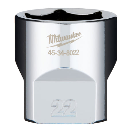 Milwaukee Cheie tubulară 3/8, sistem metric, 22mm,  scurtă 4932479998