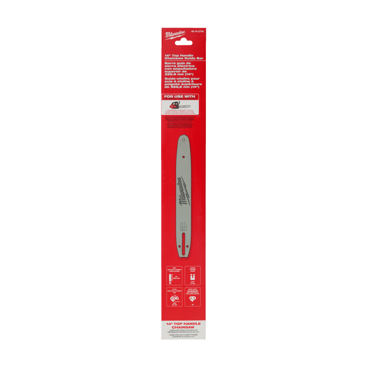 Milwaukee Șină de ghidare 35 cm M18 fthchs35  4932480173