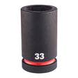 Milwaukee Cheie tubulară de impact shw 1", lungă - 33mm 4932480427