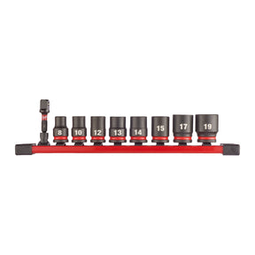 Milwaukee Set de 9 chei tubulare de impact shw 3/8, scurte, 1 set 4932480454