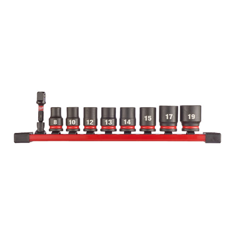 Milwaukee Set de 9 chei tubulare de impact shw 3/8, scurte, 1 set 4932480454