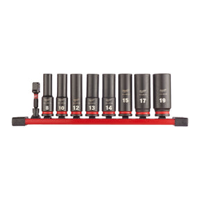 Milwaukee Set de 9 chei tubulare de impact shw 3/8, lungi, 1 set 4932480455
