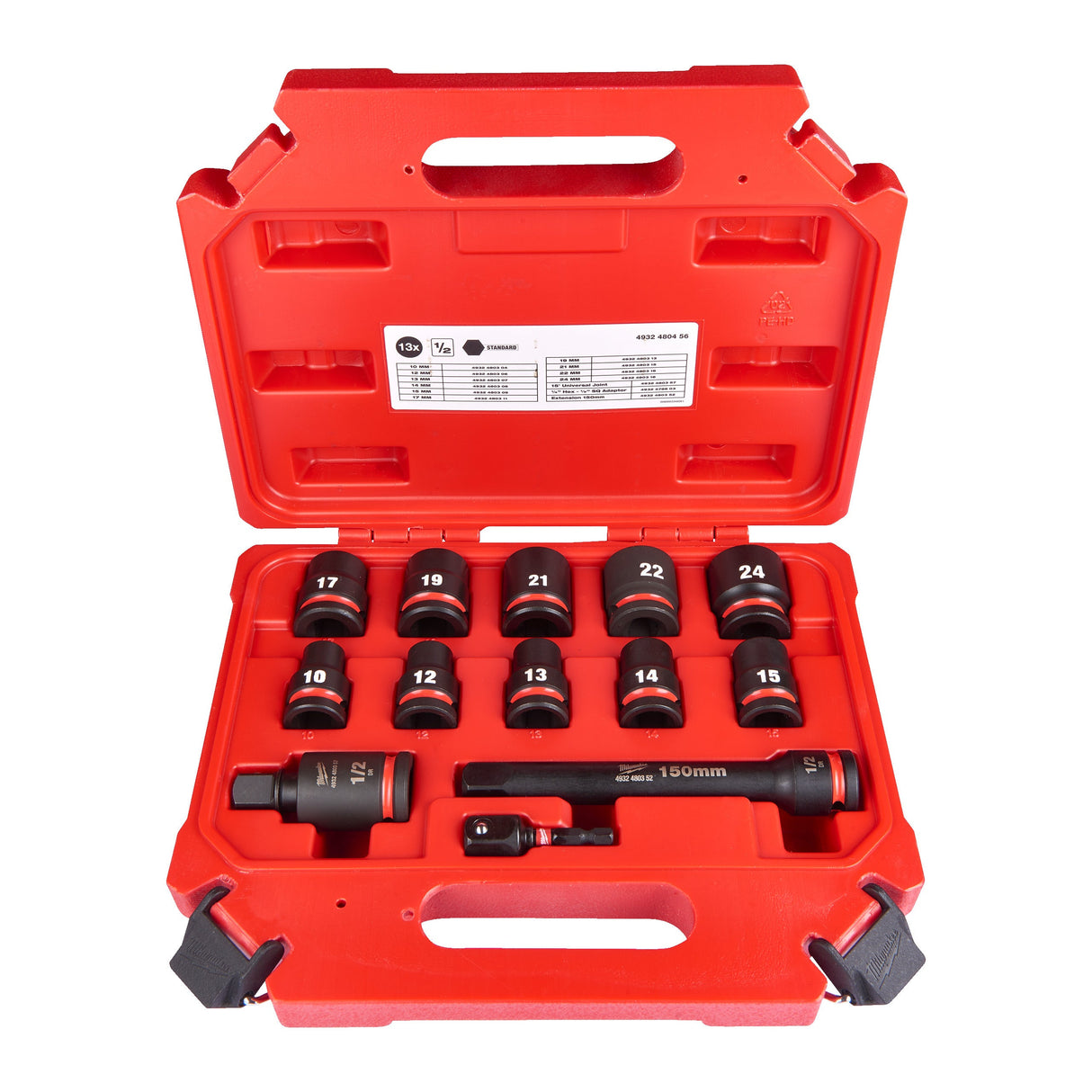 Set chei tubulare ½" SHOCKWAVE™ IMPACT DUTY Milwaukee