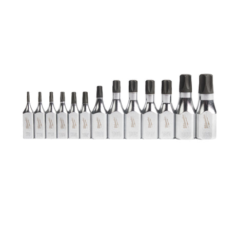 Milwaukee 4932480565 Set 13 buc. cap cheie tubulară cu bit torx ¼″ și ⅜″