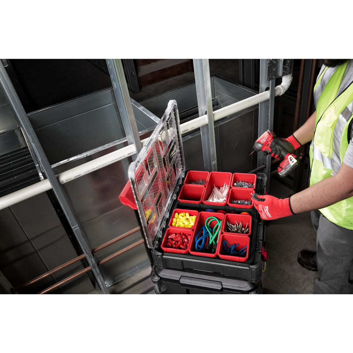 Milwaukee Cutie 10 x 10 cm PACKOUT™ - 2 bucăți 4932480698