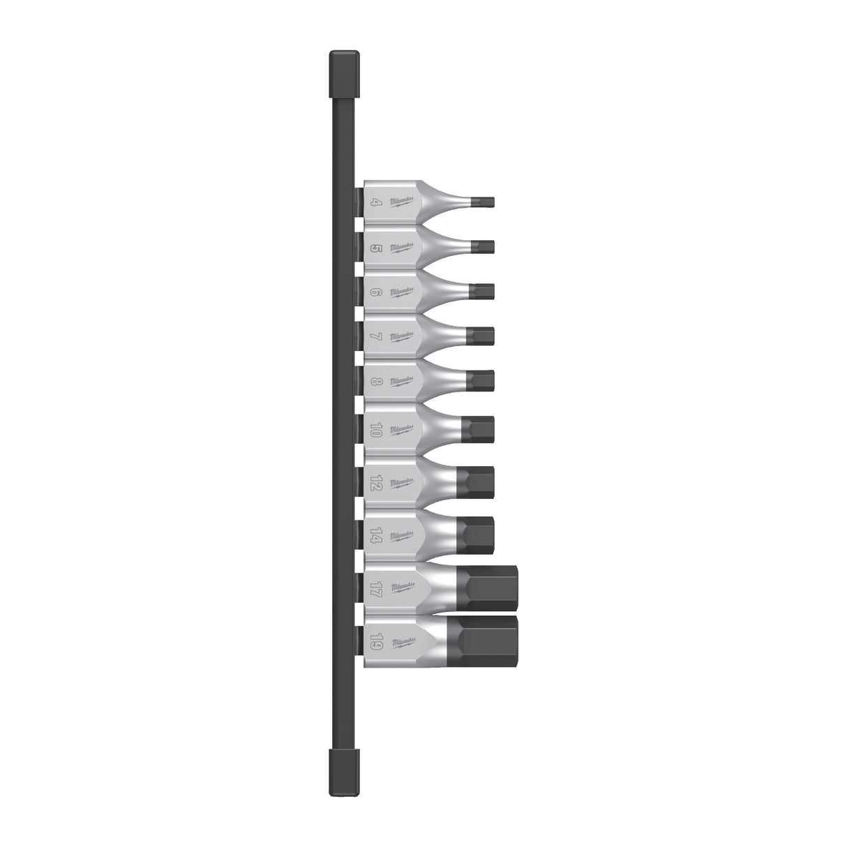 Milwaukee Set 10 buc. cap cheie tubulară cu bit ½″, hex 4932480853