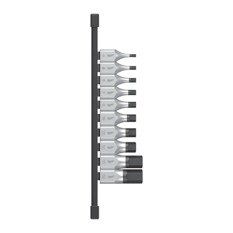 Milwaukee Set 10 buc. cap cheie tubulară cu bit ½″, hex 4932480853